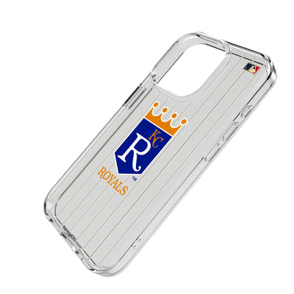 Kansas City Royals 1969-1978 - Cooperstown Collection Pinstripe Clear Phone Case for Apple iPhone