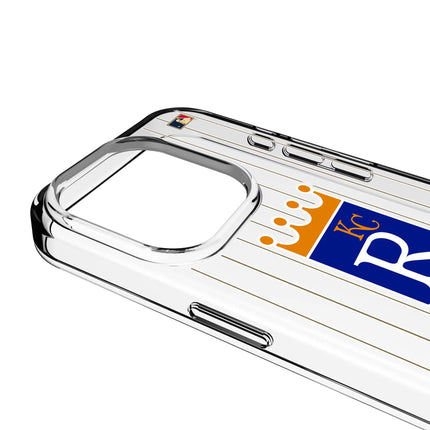 Kansas City Royals 1969-1978 - Cooperstown Collection Pinstripe Clear Phone Case for Apple iPhone