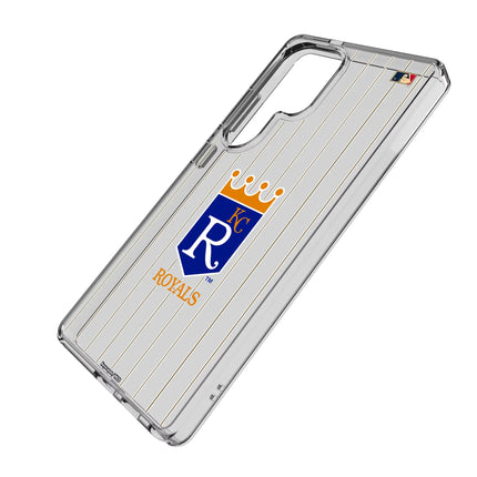 Kansas City Royals 1969-1978 - Cooperstown Collection Pinstripe Clear Phone Case for Samsung Galaxy