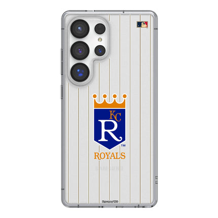 Kansas City Royals 1969-1978 - Cooperstown Collection Pinstripe Clear Phone Case for Samsung Galaxy