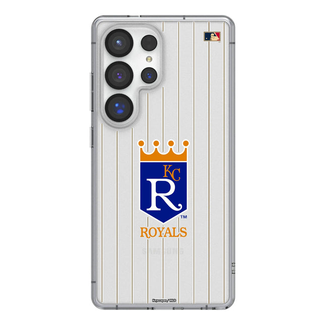 Kansas City Royals 1969-1978 - Cooperstown Collection Pinstripe Clear Phone Case for Samsung Galaxy