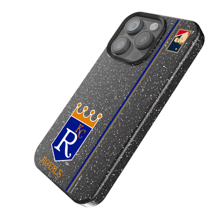 Kansas City Royals 1969-1978 - Cooperstown Collection Sidebar Black Bling Phone Case for Apple iPhone