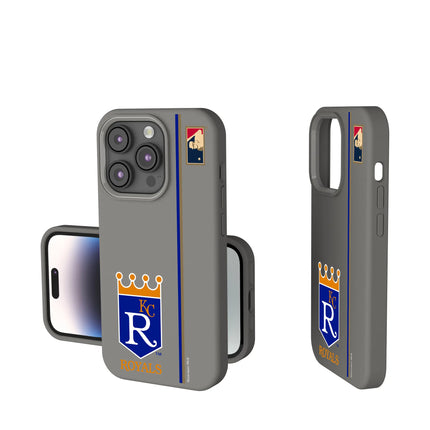 Kansas City Royals 1969-1978 - Cooperstown Collection Sidebar Soft Touch Phone Case for Apple iPhone