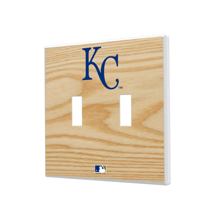 Kansas City Royals Baseball Bat Hidden-Screw Light Switch Plate