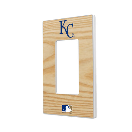 Kansas City Royals Baseball Bat Hidden-Screw Light Switch Plate