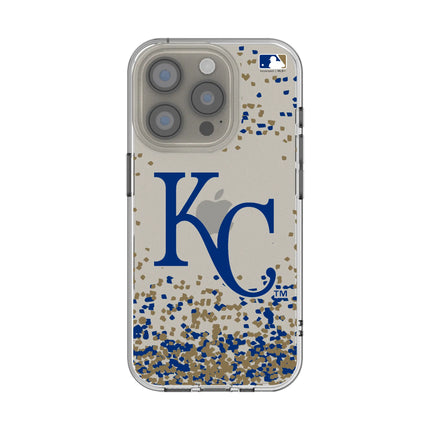 Kansas City Royals Confetti Clear Phone Case for Apple iPhone