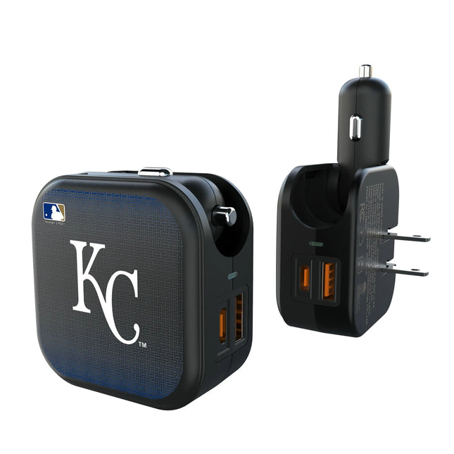 Kansas City Royals Linen 2 in 1 USB A/C Charger