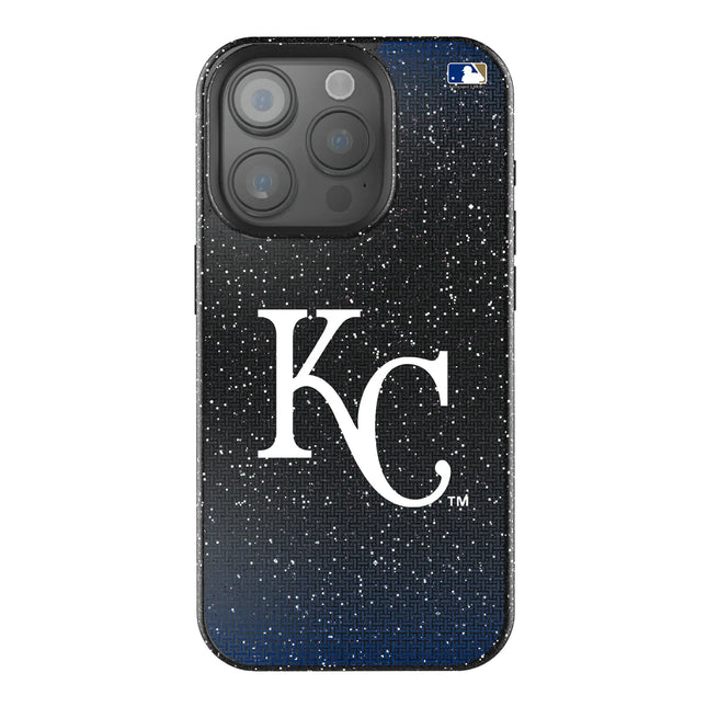Kansas City Royals Linen Black Bling Phone Case for Apple iPhone