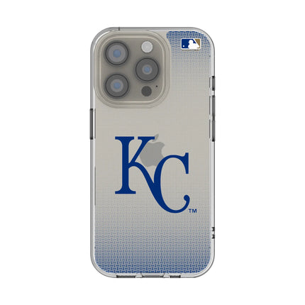 Kansas City Royals Linen Clear Phone Case for Apple iPhone