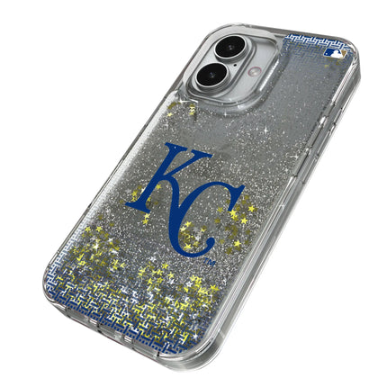 Kansas City Royals Linen Glitter Phone Case for Apple iPhone