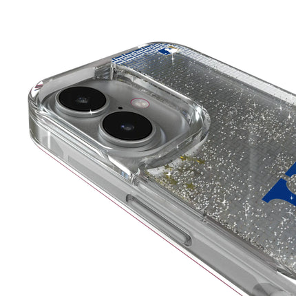 Kansas City Royals Linen Glitter Phone Case for Apple iPhone