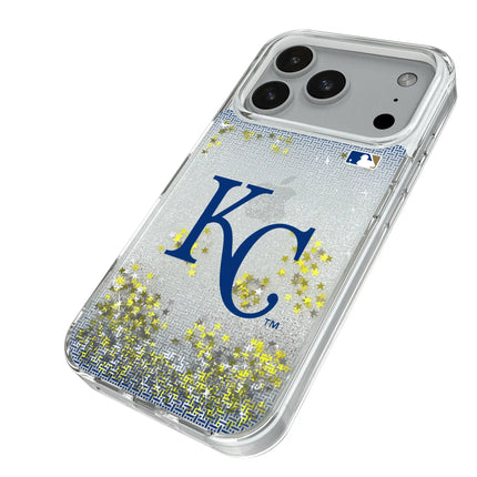 Kansas City Royals Linen Glitter Phone Case for Apple iPhone