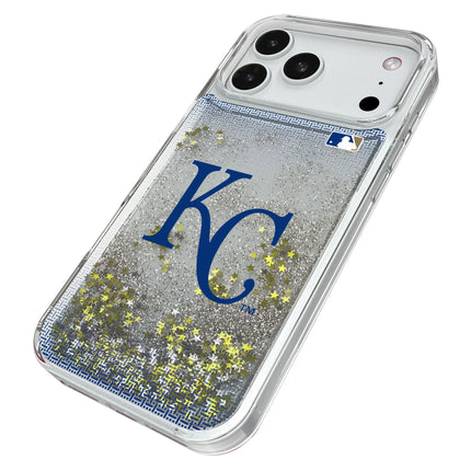 Kansas City Royals Linen Glitter Phone Case for Apple iPhone