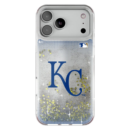 Kansas City Royals Linen Glitter Phone Case for Apple iPhone