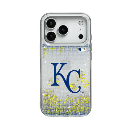 Kansas City Royals Linen Glitter Phone Case for Apple iPhone