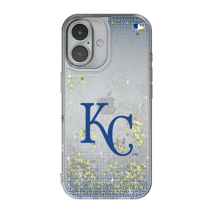 Kansas City Royals Linen Glitter Phone Case for Apple iPhone