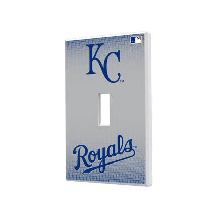 Kansas City Royals Linen Hidden-Screw Light Switch Plate