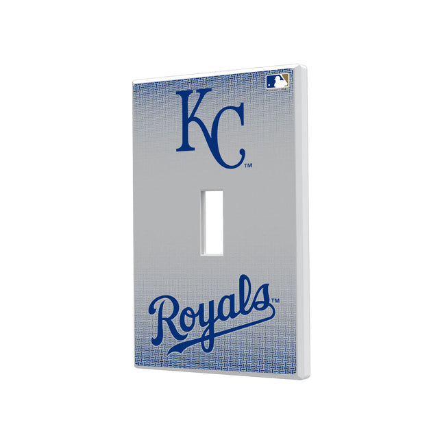 Kansas City Royals Linen Hidden-Screw Light Switch Plate