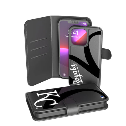 Kansas City Royals Monocolor Tilt Wallet Phone Case for Apple iPhone