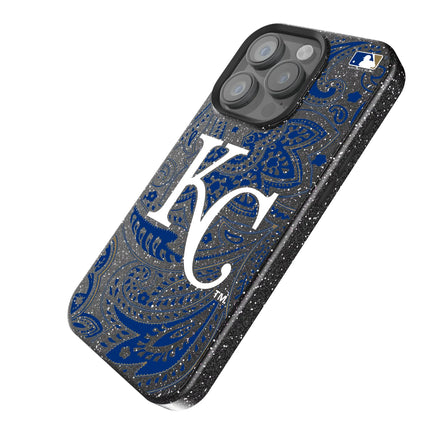 Kansas City Royals Paisley Black Bling Phone Case for Apple iPhone