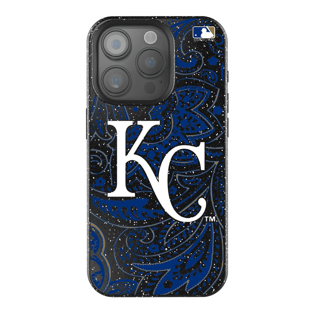 Kansas City Royals Paisley Black Bling Phone Case for Apple iPhone