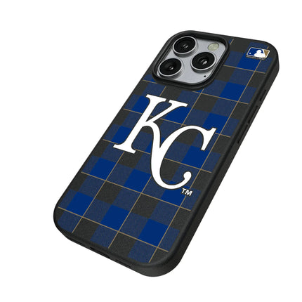 Kansas City Royals Plaid MagSafe Compatible Phone Case for Apple iPhone
