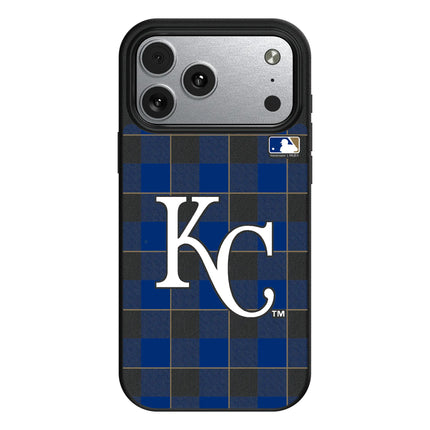 Kansas City Royals Plaid MagSafe Compatible Phone Case for Apple iPhone