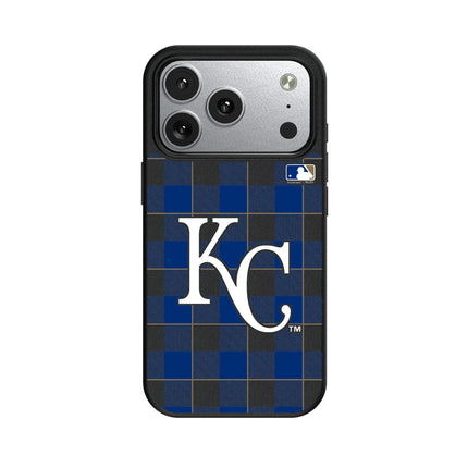 Kansas City Royals Plaid MagSafe Compatible Phone Case for Apple iPhone