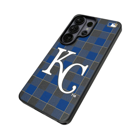 Kansas City Royals Plaid MagSafe Compatible Phone Case for Samsung Galaxy