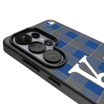 Kansas City Royals Plaid MagSafe Compatible Phone Case for Samsung Galaxy
