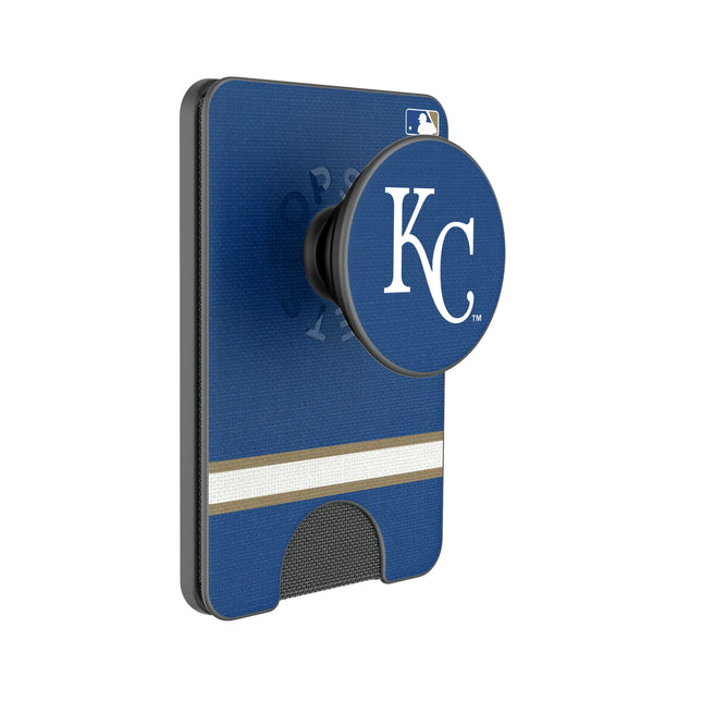Kansas City Royals Stripe PopSockets MagSafe-Compatible PopWallet+