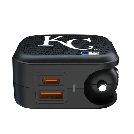 Kansas City Royals Text Backdrop 2 in 1 USB A/C Charger
