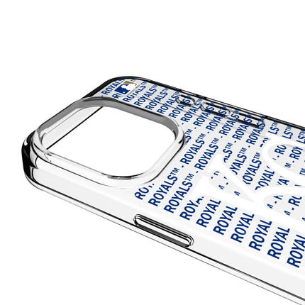 Kansas City Royals Text Backdrop Clear Phone Case for Apple iPhone