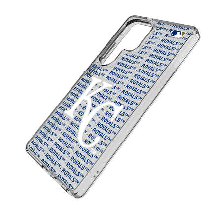 Kansas City Royals Text Backdrop Clear Phone Case for Samsung Galaxy
