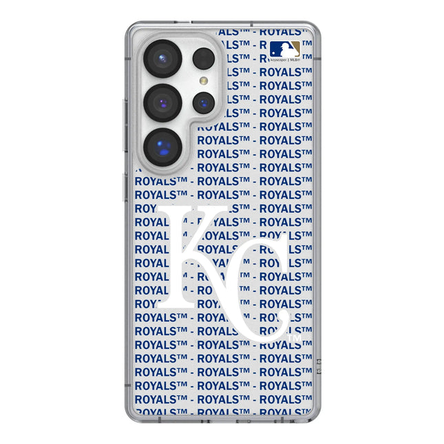 Kansas City Royals Text Backdrop Clear Phone Case for Samsung Galaxy