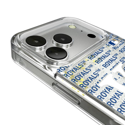 Kansas City Royals Text Backdrop Glitter Phone Case for Apple iPhone