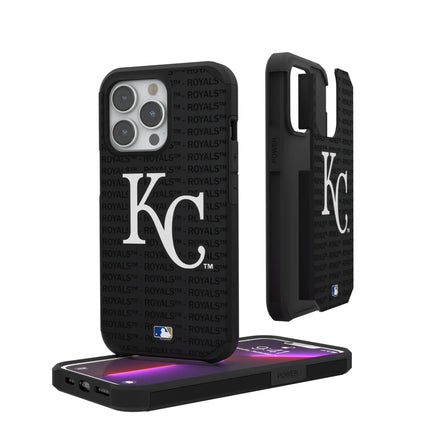 Kansas City Royals Text Backdrop Rugged Phone Case for Apple iPhone