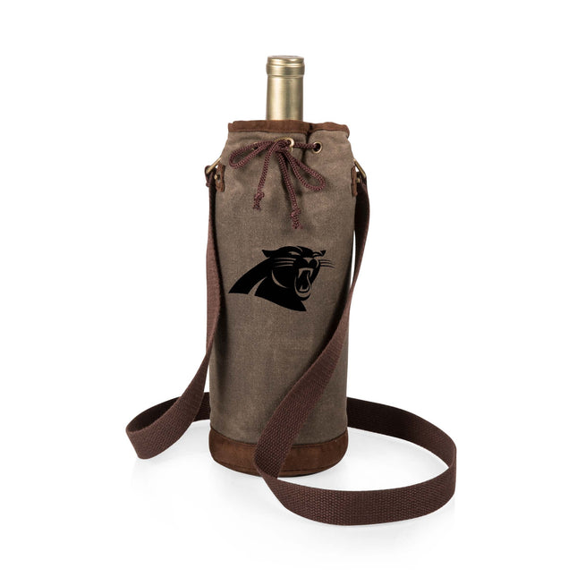 Carolina Panthers - Waxed Canvas Wine Tote