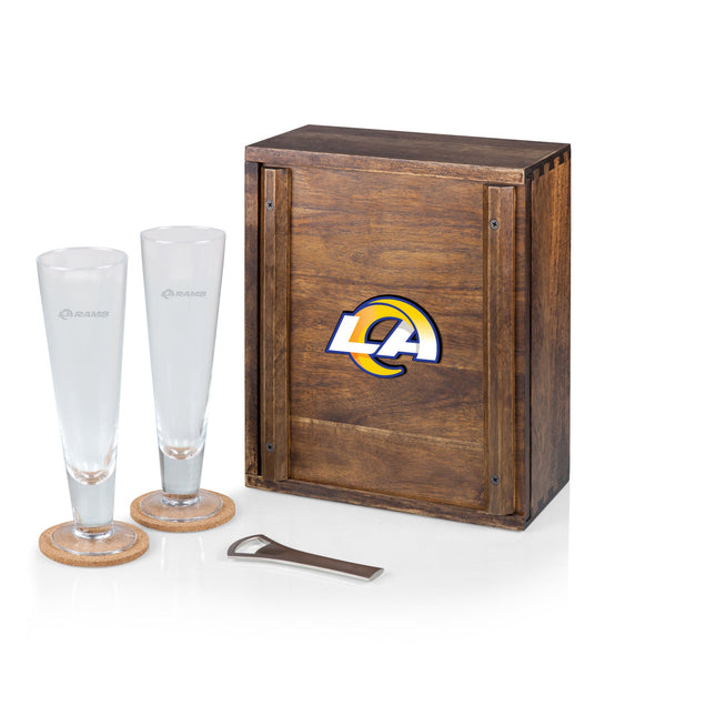 Los Angeles Rams Pilsner Beer Glass Gift Set