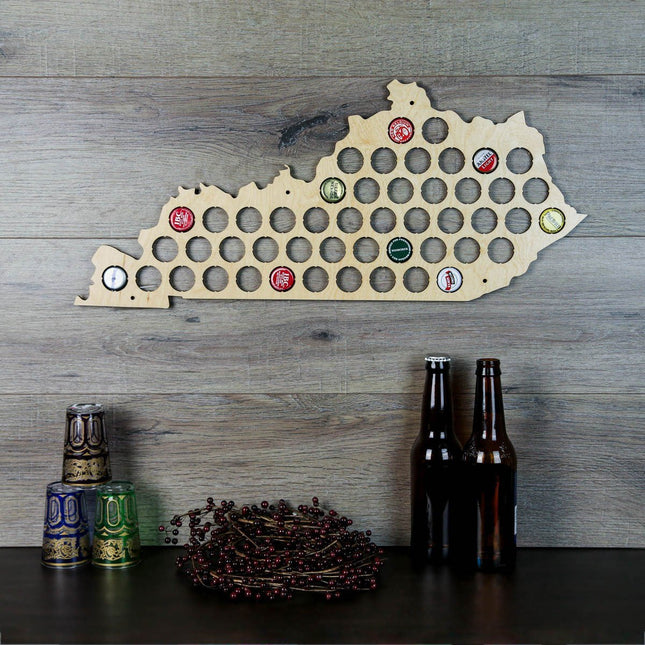 Kentucky Beer Cap Map