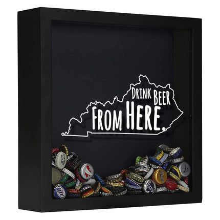 Kentucky Drink Beer From Here Beer Cap Shadow Box