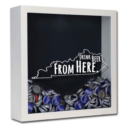 Kentucky Drink Beer From Here Beer Cap Shadow Box