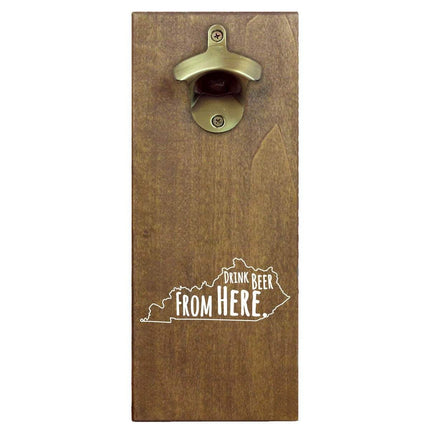 Kentucky Drink Beer From Here Cap Catching Magnetic Bottle Opener