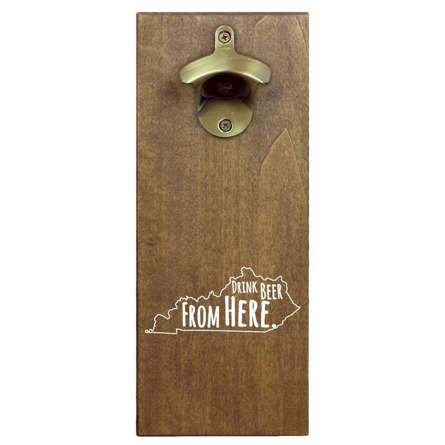 Kentucky Drink Beer From Here Cap Catching Magnetic Bottle Opener