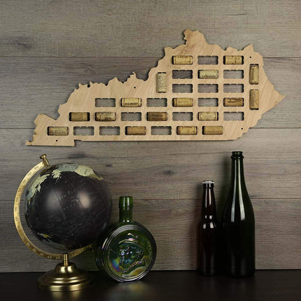 Kentucky Wine Cork Map
