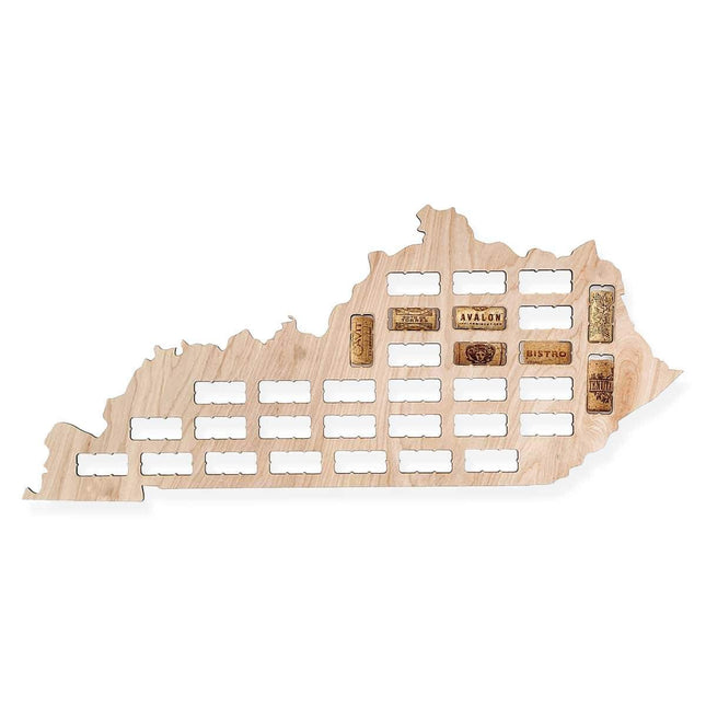 Kentucky Wine Cork Map