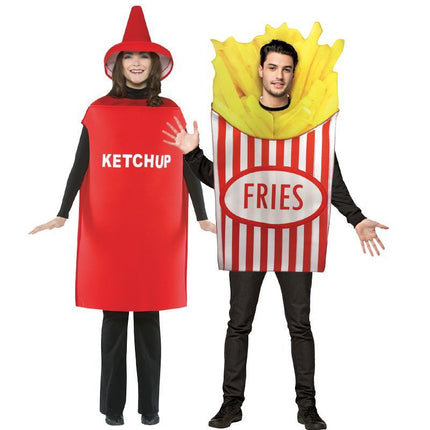 Adult French Fries and Ketchup Costume Set