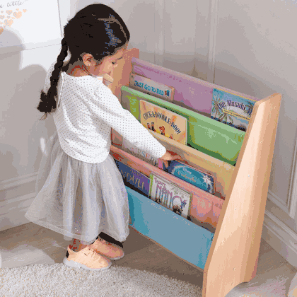 KidKraft Sling Bookshelf - Pastel