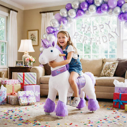 Model U® Unicorn Ride-On Toy Age 4–7 – Purple