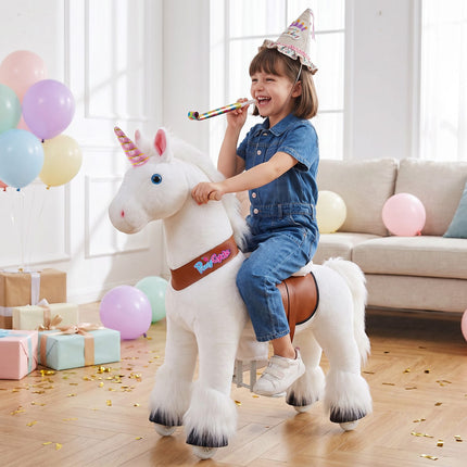 Model U® Unicorn Ride-On Toy Age 4–7 – White